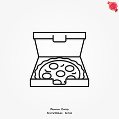 Pizza icon vector