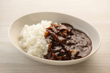 欧風 ハヤシライス カレー  テーブル