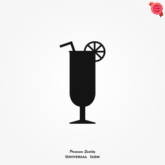 Cocktail icon vector
