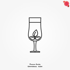 Cocktail icon vector