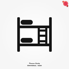 Fototapeta premium Bed icon vector
