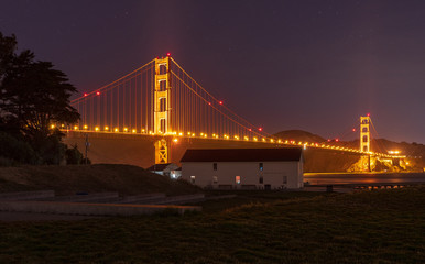 Golden Gate Bridge by Night San Francisco