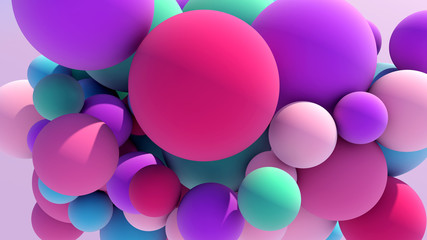 Colorful Floating Balls background