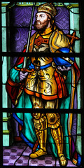 Stained Glass in Bruges - Charles V