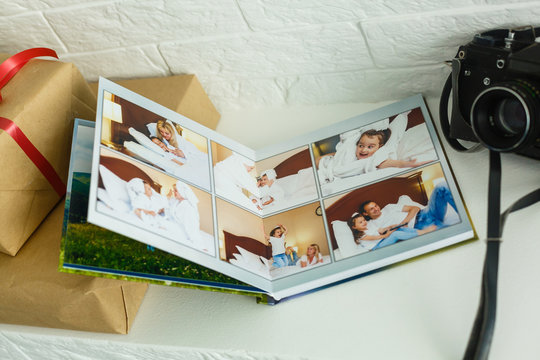 Pages of photobook album