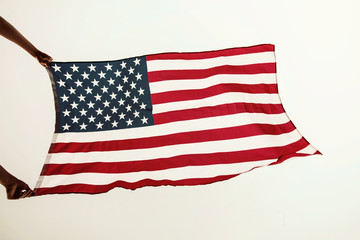 Fototapeta premium USA flag waving