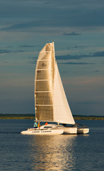 Sailboat race on Lake Monroe Florida