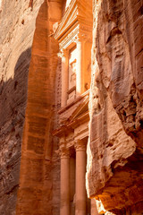 The Petra Great Temple, The Treasury. Ancient City of Rock
