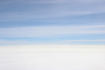 Cielo visa aérea nubes