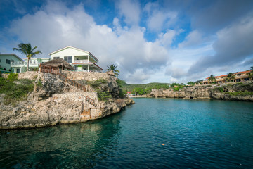 sailing around the west coast of  Curacao Views in the caribbean