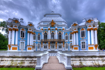 Hermitage Pavilion in Catherine park in Tsarskoe Selo (Pushkin), Saint Petersburg, Russia
