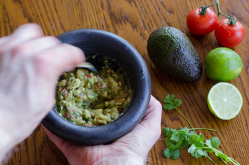 Guacamole making
