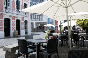 Restaurant Lokal Außenplätze in der Stadt