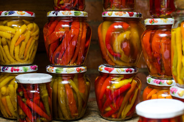 canned vegetables in cans for storage