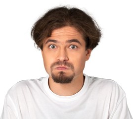 Obraz premium Portrait of a Furious Man