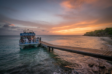   Sunset on a west coast sail  Curacao Views in the caribbean