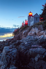 Bass Harbor Lighthouse, Acadia National Park, Mount Desert Island, Maine, USA