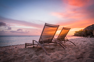   Sunset on a west coast sail  Curacao Views in the caribbean