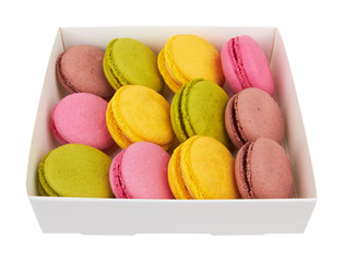 french colorful macarons