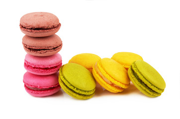 french colorful macarons