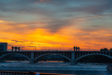 Sunset Arch Bridge Minneapolis