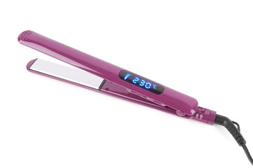 Hair straightener isolated