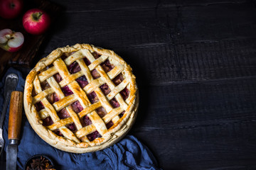 Homemade apple pie.