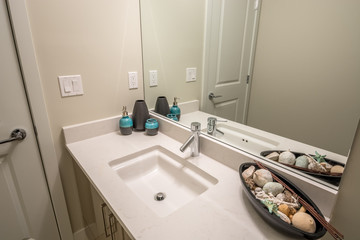 Modern sink in a bathroom. Interior design.