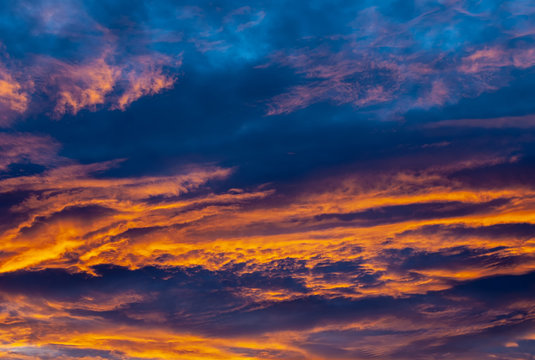 Fototapeta Dramatic sunset and sunrise sky.
