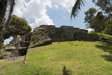 The ruins of the ancient Mayan city of Kohunlich, Quintana Roo, Mexico