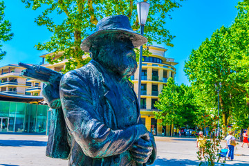 Statue of Paul Cezanne in Aix-en-Provence, France