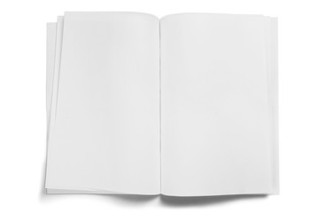 Notebook with White Pages
