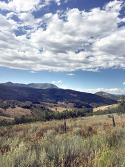 rocky mountain scene in northern utah 
