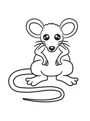 maus süß niedlich klein nager hamster comic cartoon clipart
