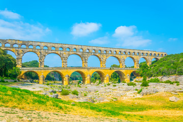 Pont du Gard aqueduct in France