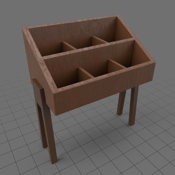 Modern vinyl record stand