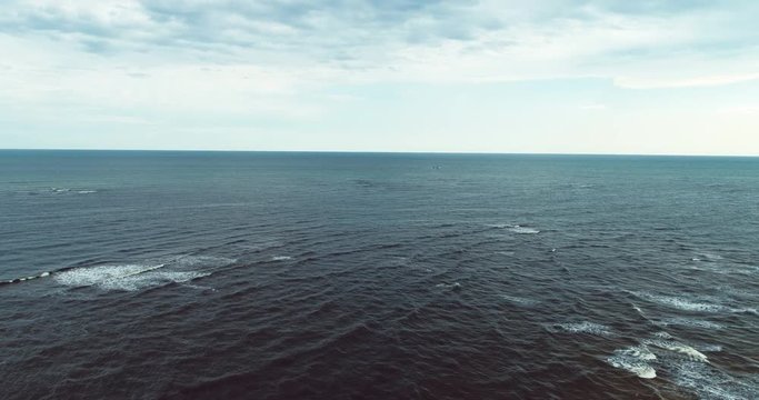 Vast ocean tide, aerial