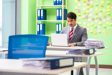Businessman with many conflicting priorities   
