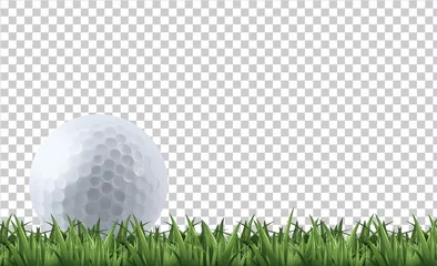 Foto auf Acrylglas Golf ball on grass © blueringmedia