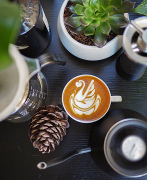 Swan Latte Art