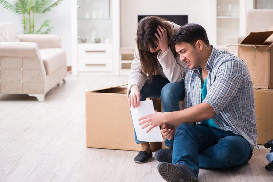 Young Couple Receiving Foreclosure Notice Letter