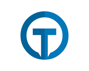 blue circle typography alphabet typeset typeface logotype font image vector icon