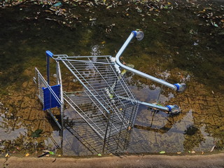 After economic crisis thrown shopping trolley