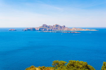 set of islands called Archipel de Riou near les Calanques national park, France