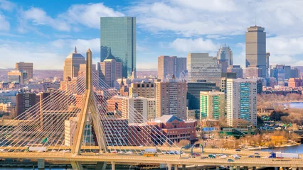 Gordijnen The skyline of Boston in Massachusetts, USA © f11photo