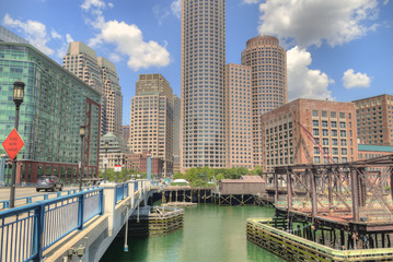 Obraz premium Boston is a Major City on the East Coast of the United States