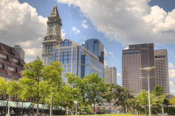 Fototapeta na wymiar Boston is a Major City on the East Coast of the United States