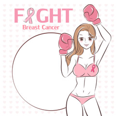 woman with breast cancer prevention