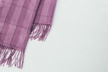 Lilac squared scarf on a white background - 219888851