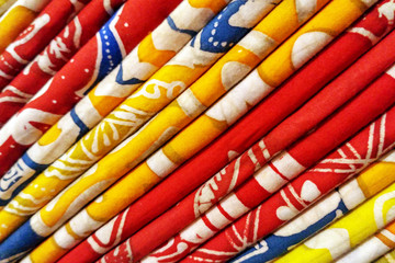 Obraz premium Layer of Batik Fabric 